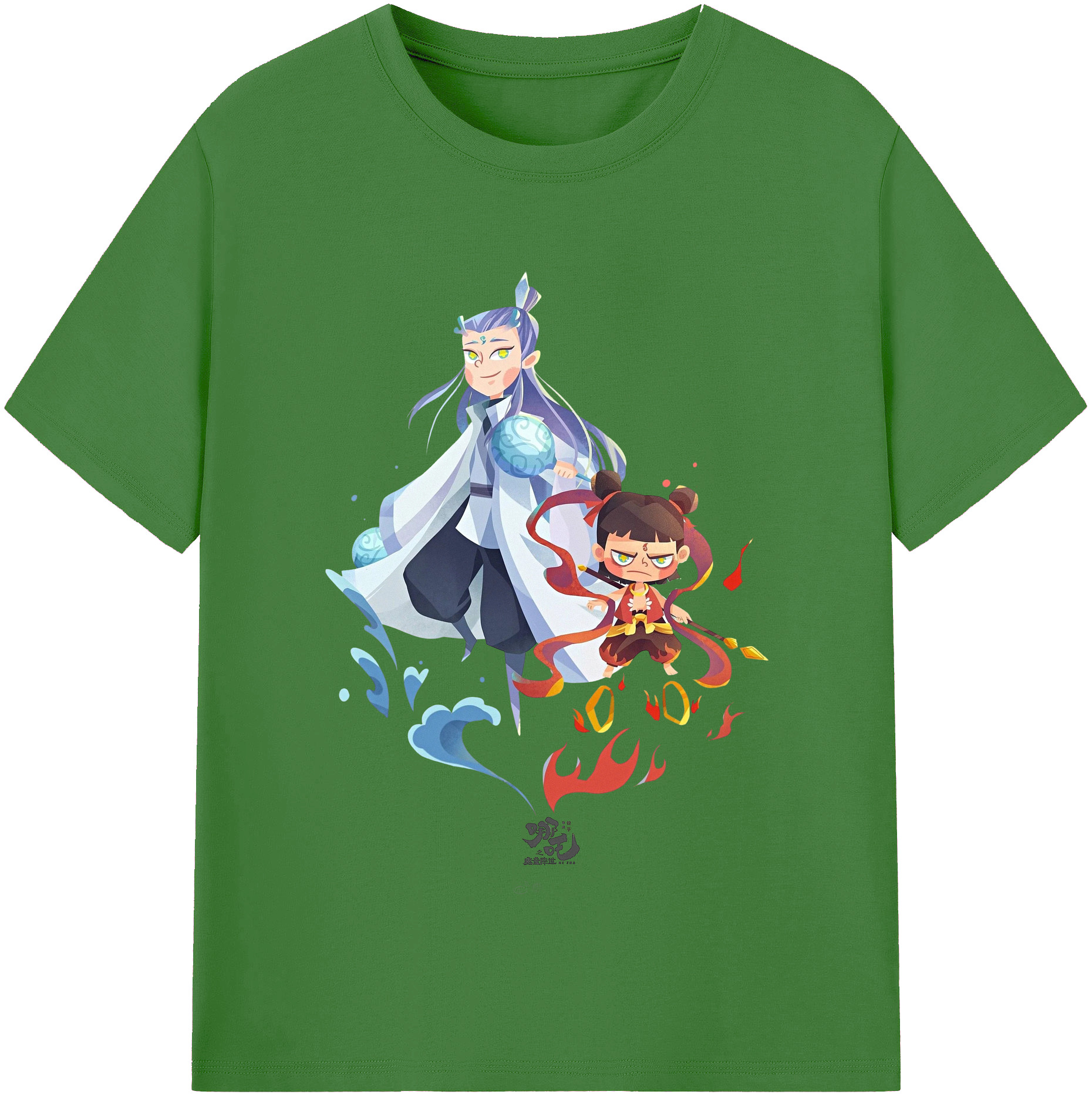 （画像用） Ne Zha 2 ナタ 魔童の大暴れ レディースカジュアルプリントTシャツ（綿100％）